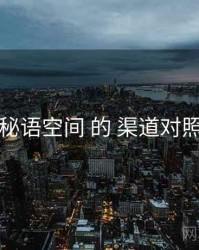 围绕 秘语空间 的 渠道对照 思路