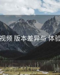 爱液视频 版本差异与 体验优化