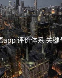秘语app 评价体系 关键节点