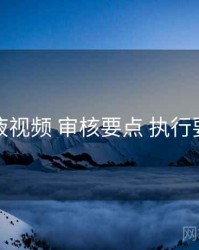 爱液视频 审核要点 执行要点