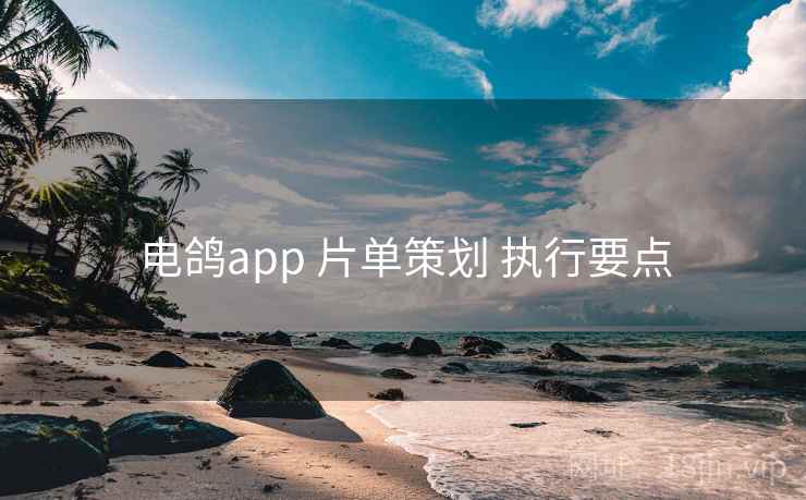 电鸽app 片单策划 执行要点 电鸽app 片单策划 执行要点